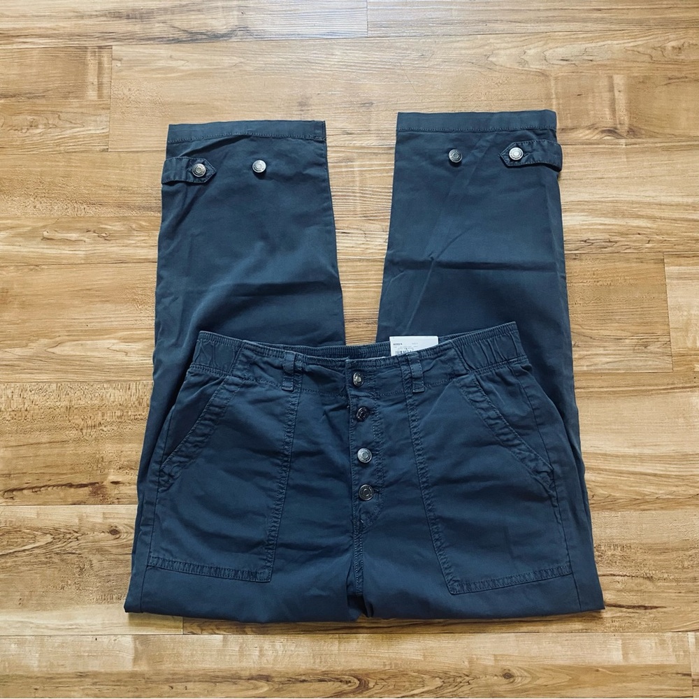 NWT SONOMA 8 Dark Gray Everyday Convertible Pant Straight Leg High Rise Utility